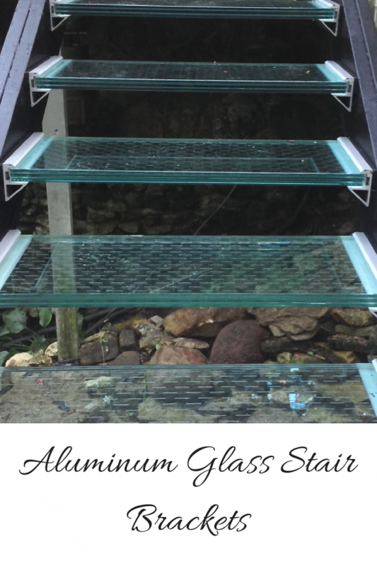 Aluminum Glass Stair Brackets