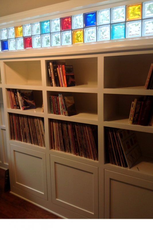 Custom cabinetry in an Office Studio space