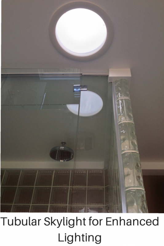 tubular skylight for day and evening lighting