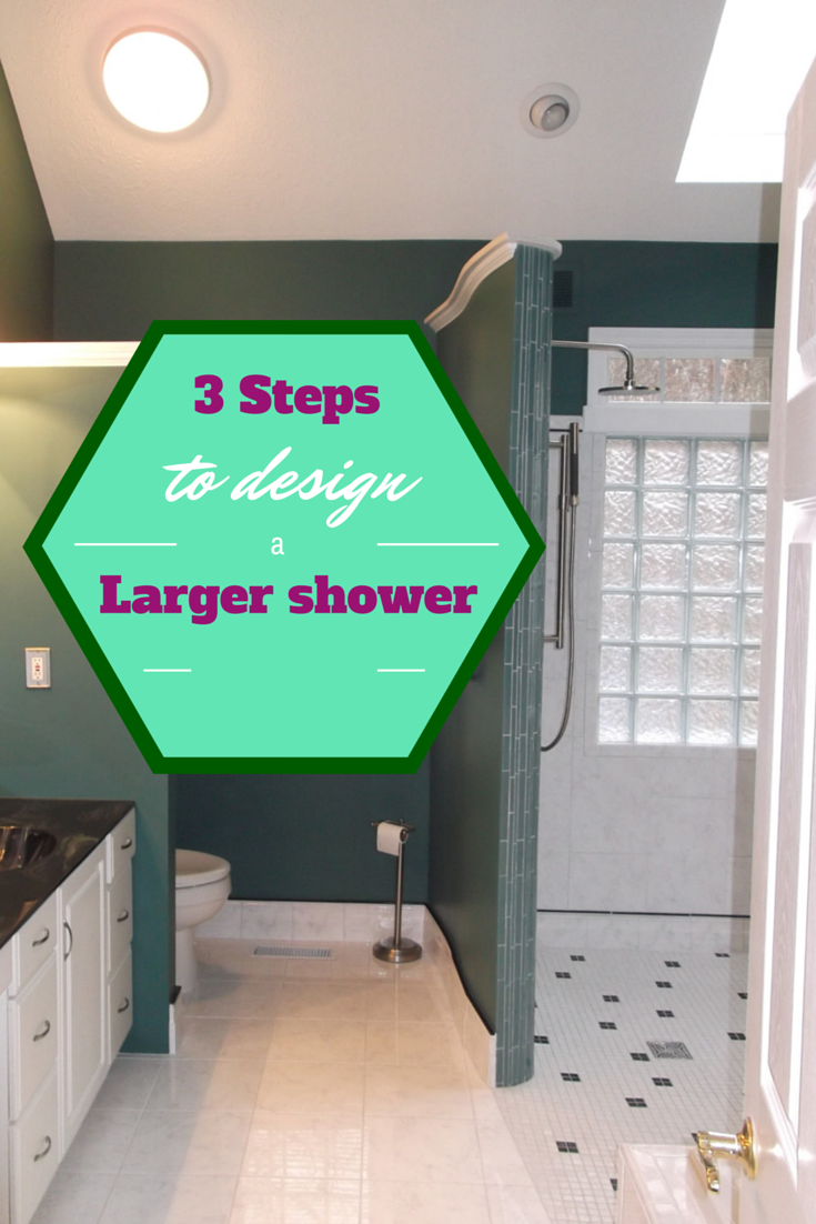 How to make a large shower without making your bathroom bigger