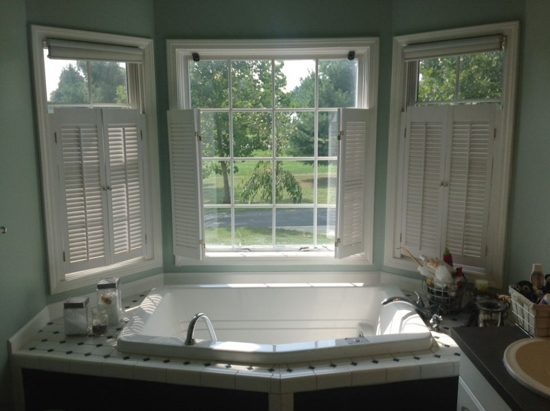 Before - Wood framed bay window with deteriorated wood framing