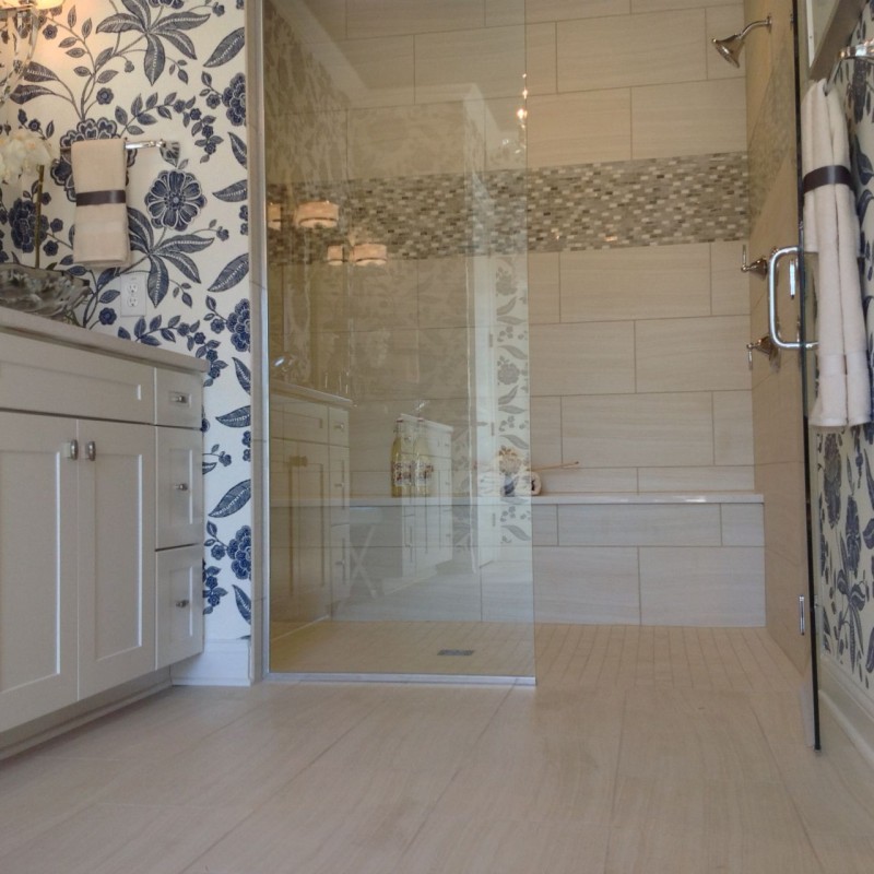 one level shower at columbus parade of homes