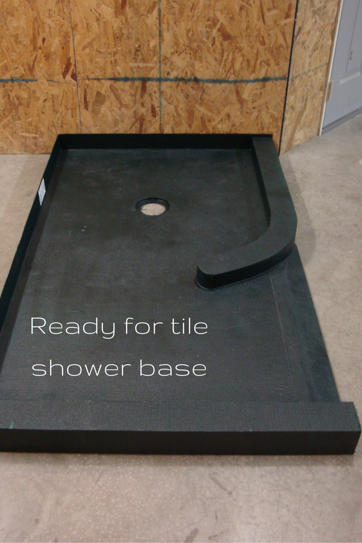 Ready for tile shower base for a custom shower | Innovate Building Solutions