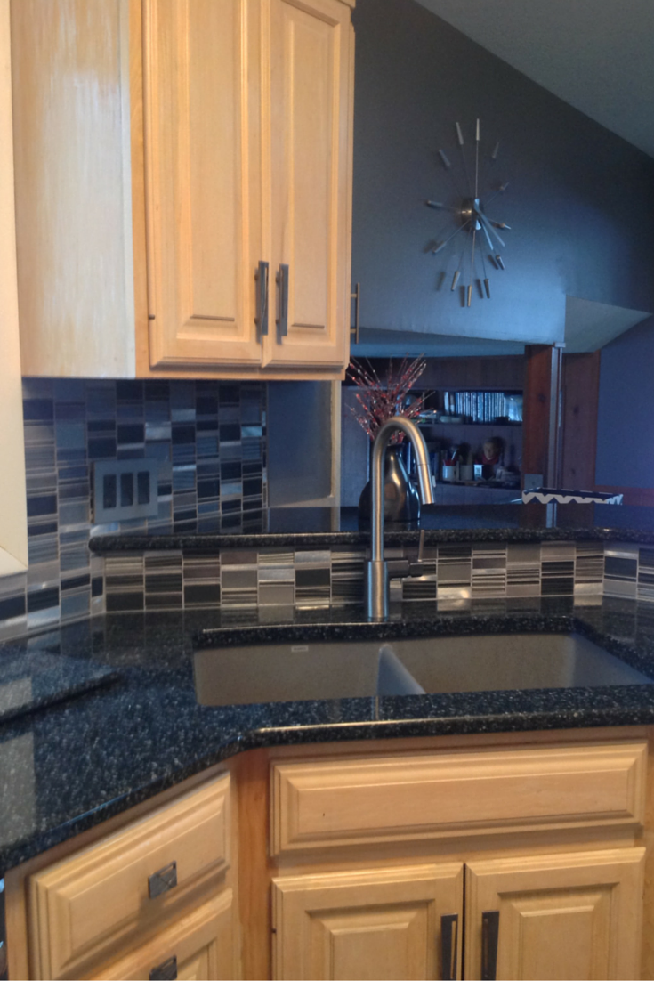 Cambria flint color kitchen counters in Fairview Park remodeling project 