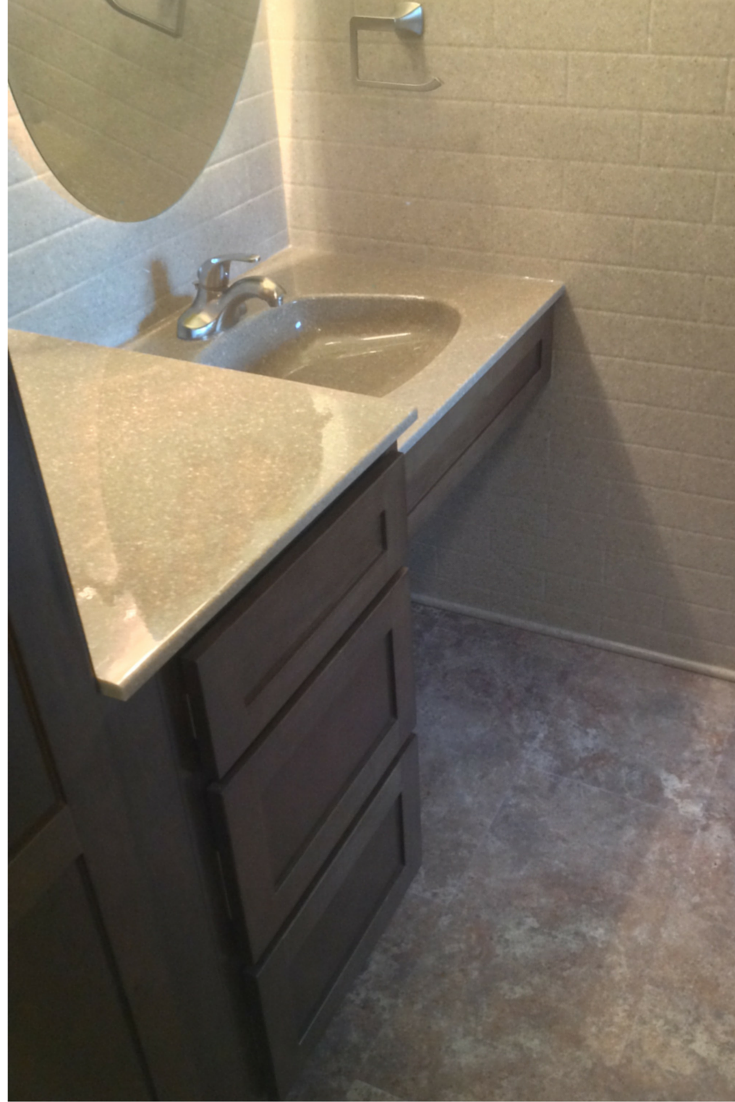 roll under sink for a handicap remodel in akron ohio 