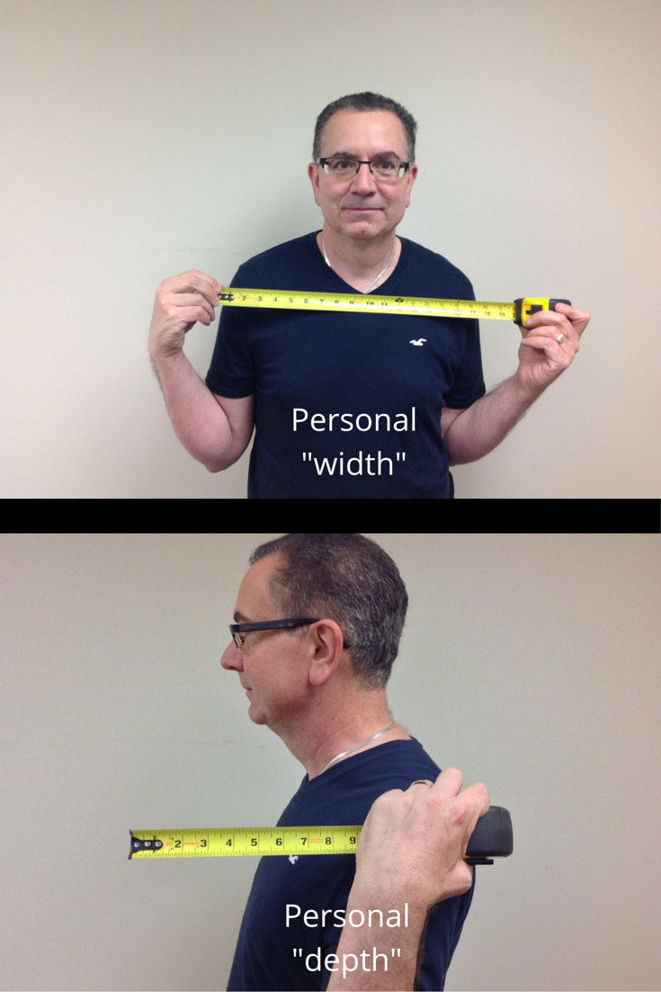 how to measure a person for a width and depth of a shower opening 