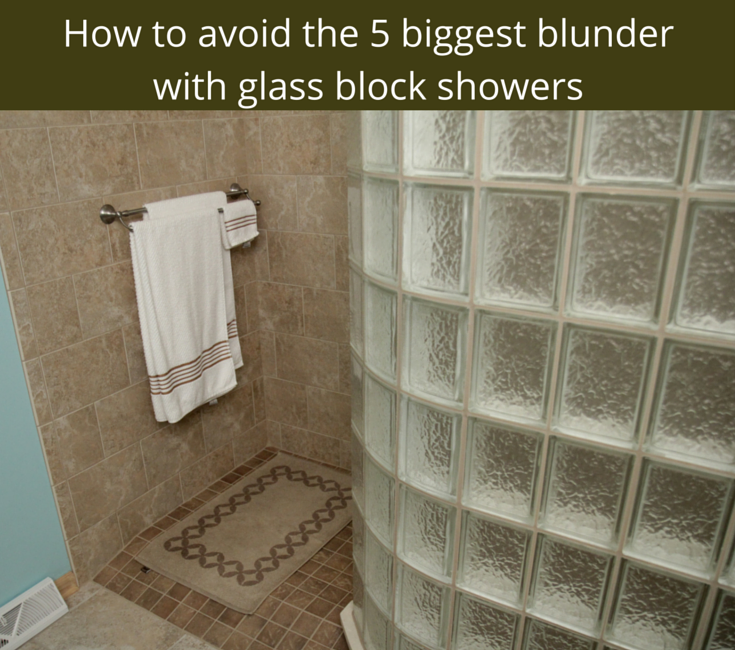 Solutions to custom glass block shower installation problems