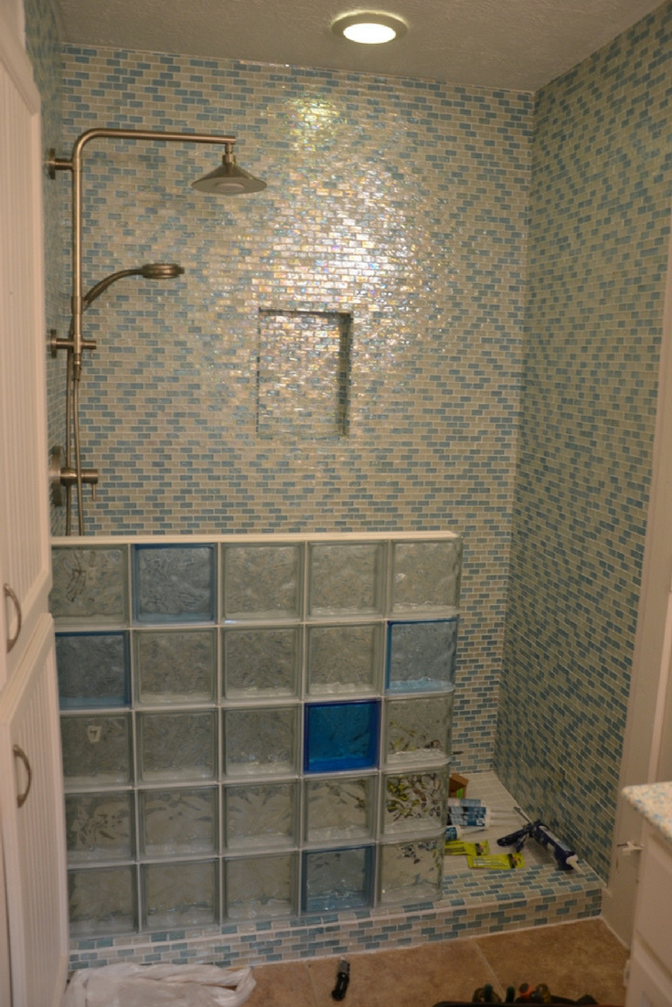 Glass block shower wall planning and installation – 5 ...