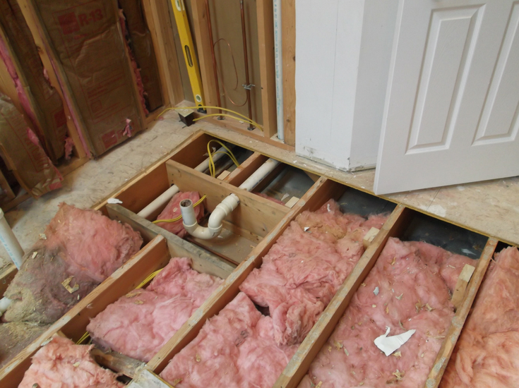 Bathroom after demo in Cleveland Ohio | Cleveland Design and Remodeling 