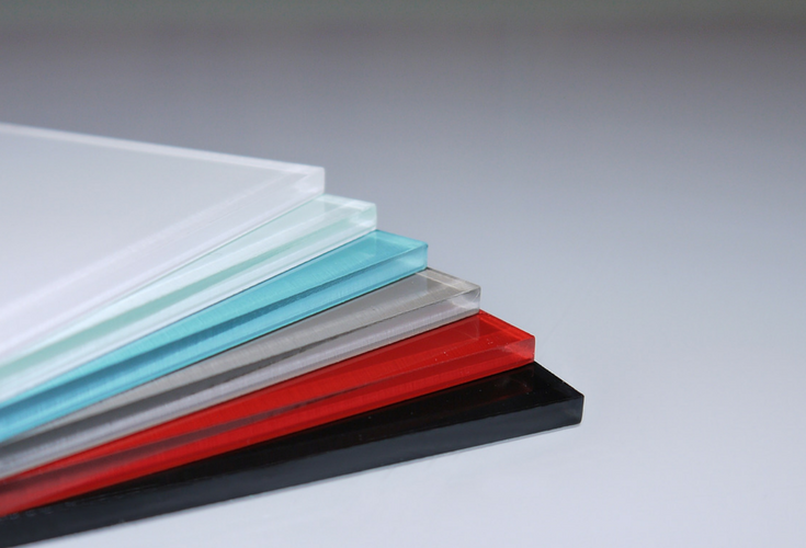 Color selection of high gloss wall panels have smooth polished edges. They come in an artic white, red rouge, blue attol, glacier, mocha, carbon and silver gray colors. | Innovate Building Solutions 