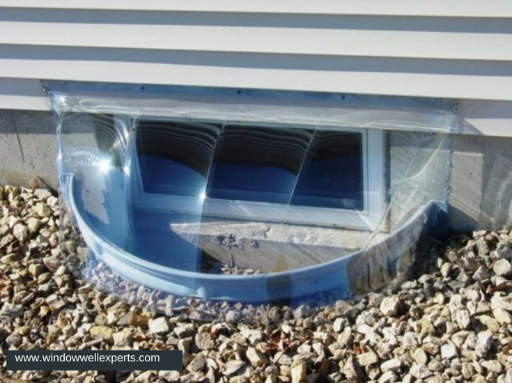 New plastic bubble basement window well covers are cheap but they dont last