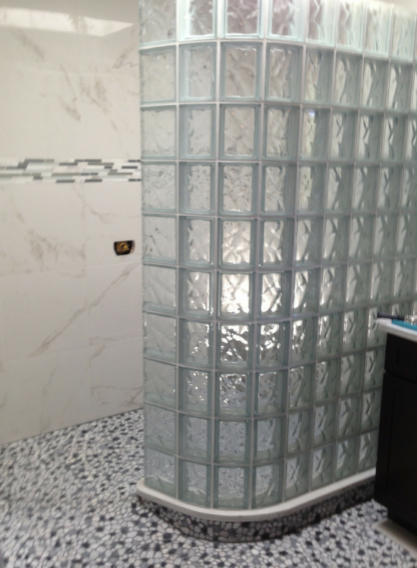 Glass block shower wall installation 5 mistakes to avoid