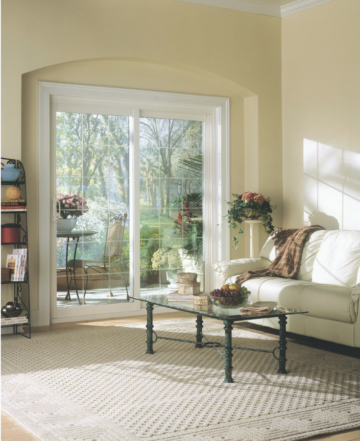 Sliding vinyl framed patio doors | Cleveland Window Company and Clear Choice Windows Columbus Ohio 