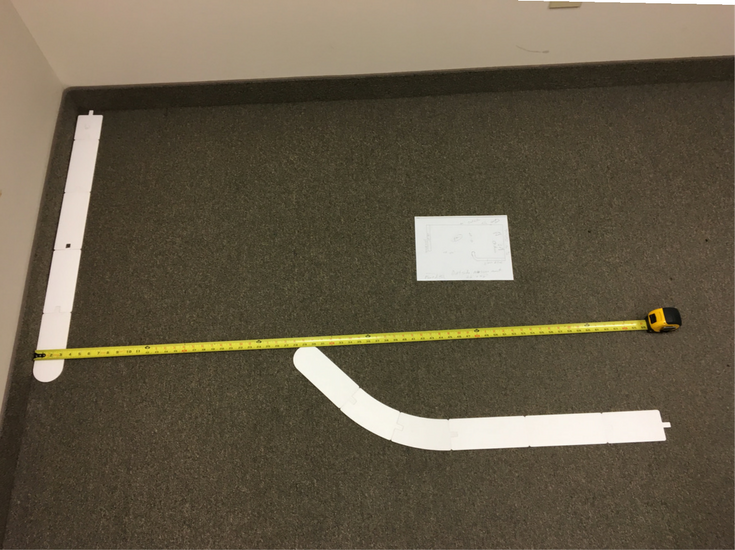 Layout cards to size a glass block walk in shower | Innovate Building Solutions 