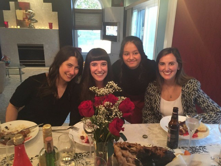 Mike Foti Nieces and Daughter at Thanksgiving dinner
