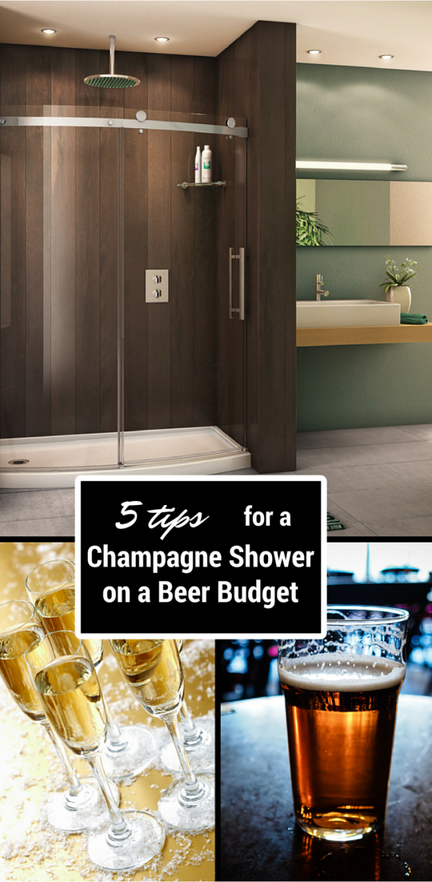 5 Tips for a Champagne Shower on a Beer Budget | Innovate Building Solutions #DIYShower #DIY #Shower