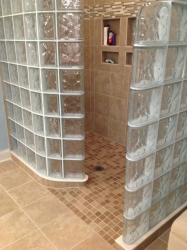 How to Design and Build a Glass Block Shower Wall and Base System ...