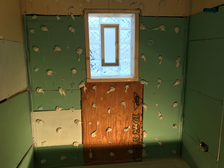 Wood Behind Your Shower Wall | Innovate Building Solutions | #ClevelandRemodel #ShowerRemodel #GlassBlockWindow #ShowerWindow