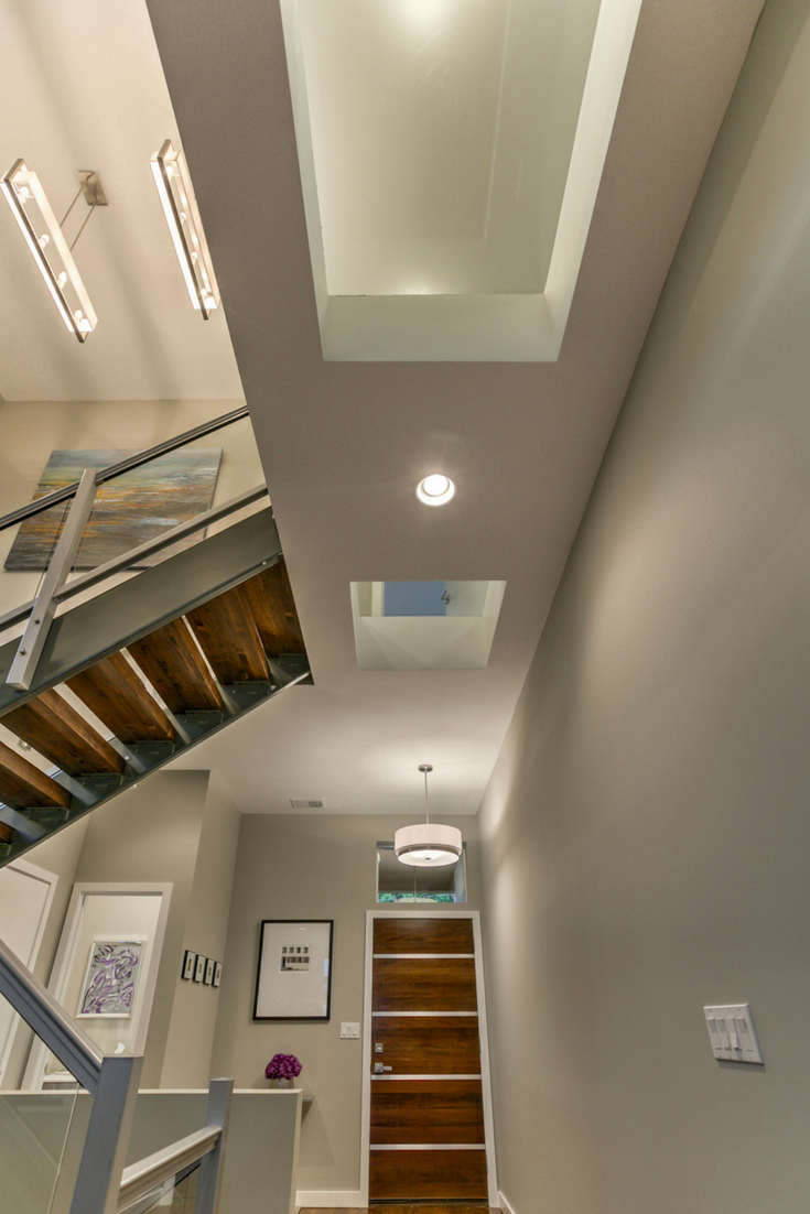 An underside view of glass floor bridge planks | Innovate Building Solutions