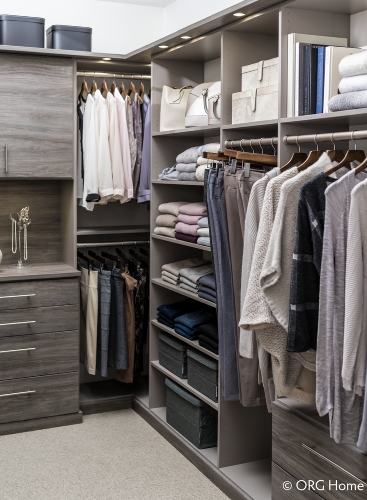 Custom Organized Closet System | Innovate Building Solutions | Innovate Home Org | #ClosetOrganization #HomeOrganization #ClutteredCloset