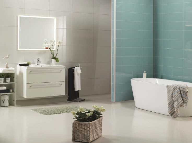 Laminate wall panels for Bathroom | Innovate Building Solutions | #ShowerPanels #BathroomRemodel #LaminatePanels