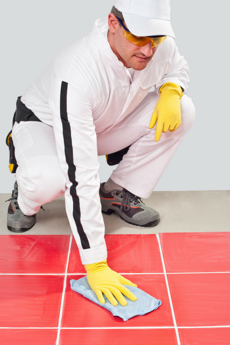 Make them clean the tile grout | Innovate Building Solutions | #CleaningTile #Grout #DirtyBathroom