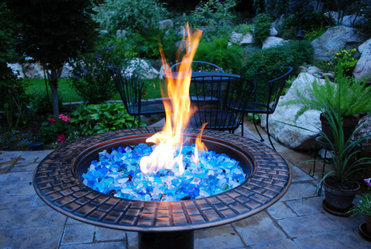 Outdoor fire Glass | Innovate Building Solutions | #FirepitGlass #StructuralGlass #GlassDesigns