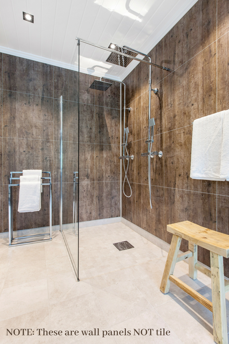 Wall panels not tile for shower | #ShowerWallPanels #BathroomRemodel #ShowerBase