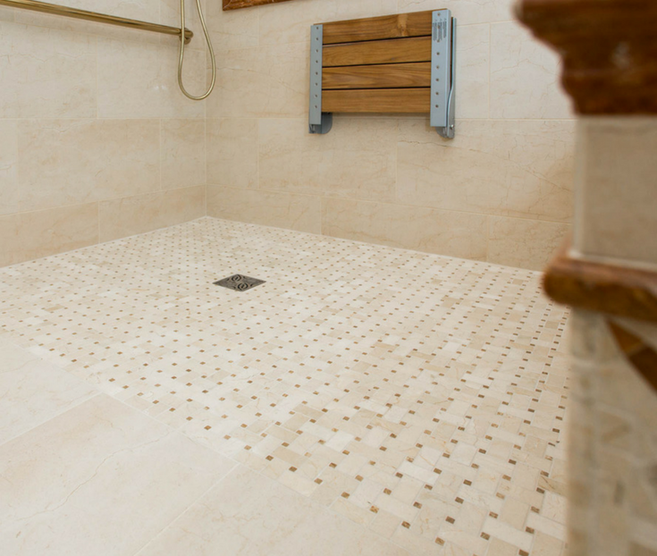 One level shower pan | Innovate Building Solutions | #ShowerPan #OneLevelShowerPan #BathroomRemodel