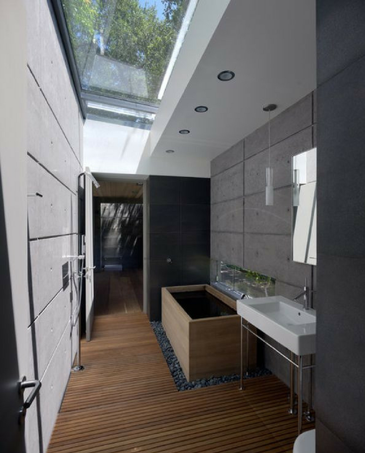 Skylight in a bathroom | Innovate Building Solutions | #Skylight #WindowSkylight #BathroomWindow