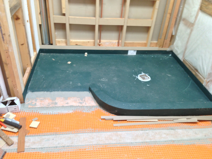 Tile Shower Base Wall Panel, How To Make A Tile Shower Floor Pan