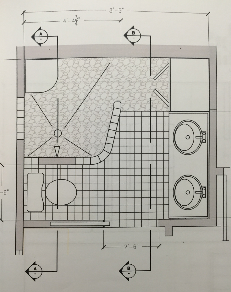 Glass block shower with a curved layout | Innovate Building Solutions | #GlassBlockLayout #GlassBlockDesign #ArchitectureDesign