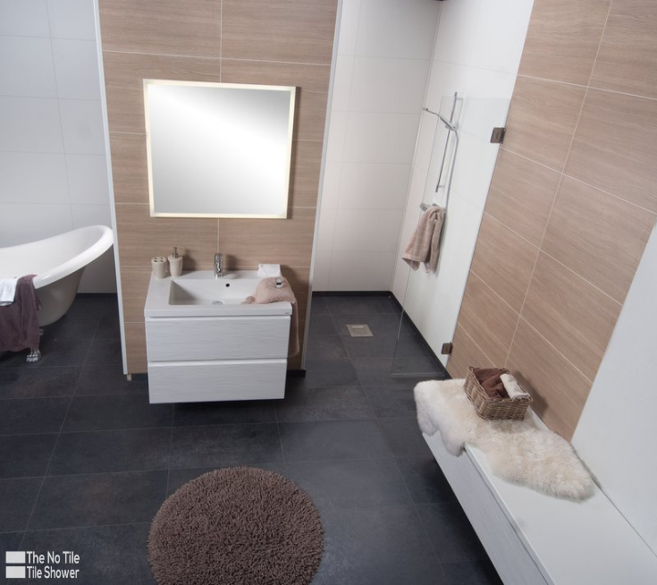 Panneaux muraux de douche et de salle de bain en stratifié | Innovate Building Solutions | #LaminateWallPanels #NoTIleShower #TileShower #GroutFreeWallPanels