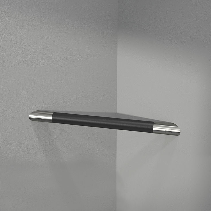 corner footrest | Innovate Building Solutions | #CornerHandle #CornerShelf #BathroomHandle