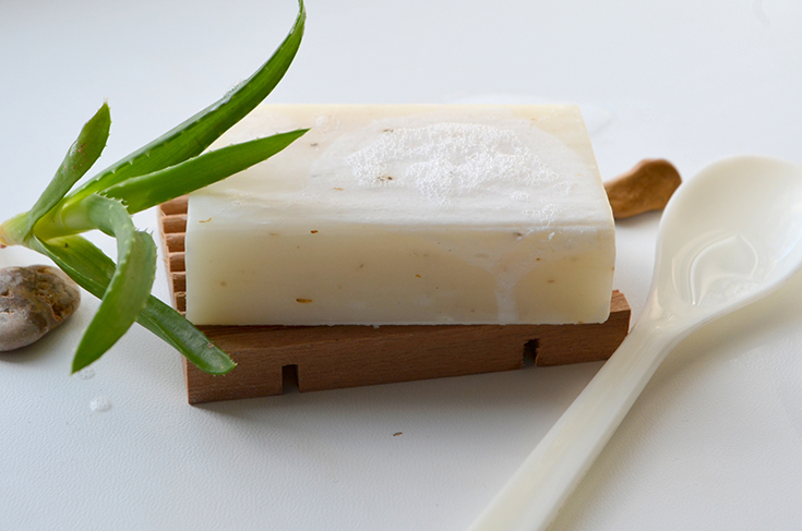 aloe vera in a bathroom with a bar of soap | Innovate Building Solutions | #Bathroomessentials #BarSoap #BathroomRemodel