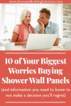 10 of Your Biggest Worries Buying Shower Wall Panels (and information you need to know to NOT make a decision you’ll regret)