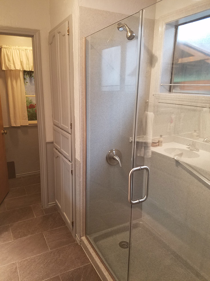 cultured granite window trim kit | Innovate Building Solutions | #ShowerWallpanels #BathroomRemodel #SolidSurface