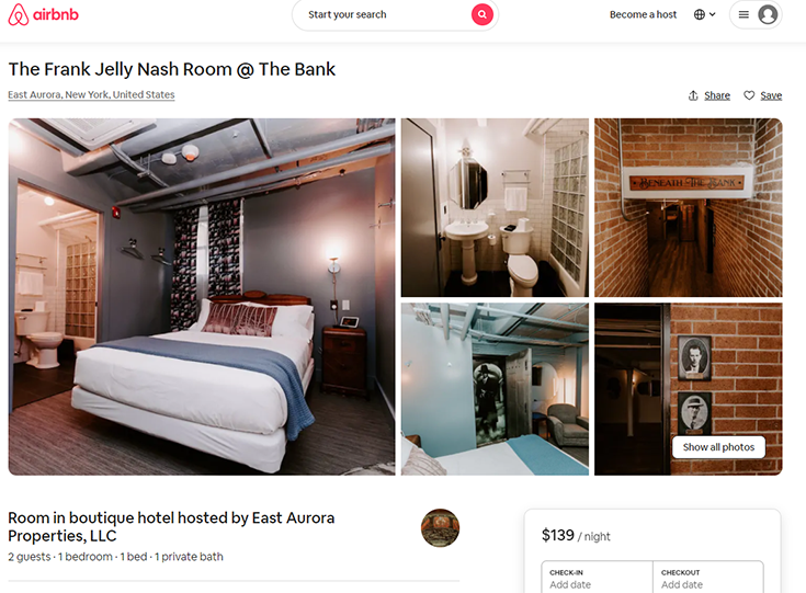 Functional good prices Air BnB The Bank East Aurora New York | Innovate Building Solutions | #NewYork #AirBNBNewYork #AirBNB