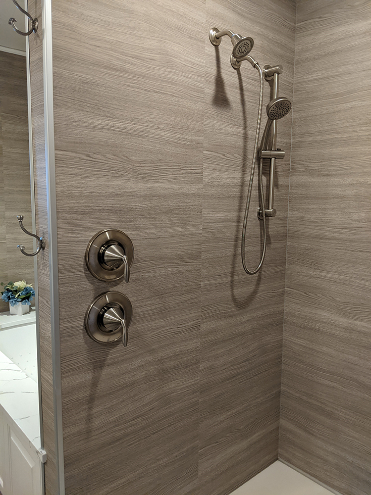 Laminated Shower Wall Panels Lowe's at Patricia Blackstone blog