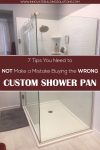 7 Tips You Need to NOT Make a Mistake Buying the WRONG Custom Shower Pan