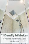11 Deadly Mistakes to Avoid Remodeling a Small Bathroom