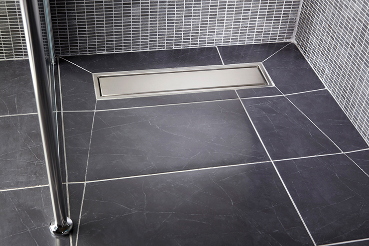 Kudos Floor4ma Wetroom Shower Base With Linear Drain