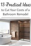 13 Practical Ideas to Cut Your Costs of a Bathroom Remodel