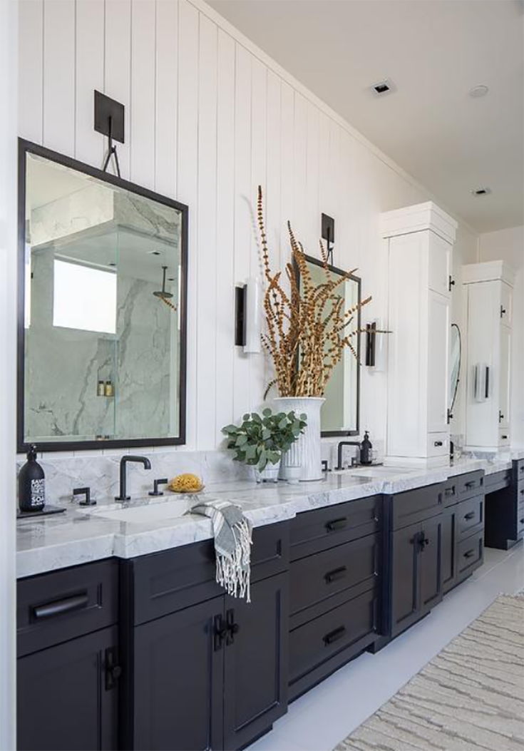 Brushed Brass & Matte Black - Macs Bathrooms & Tiles