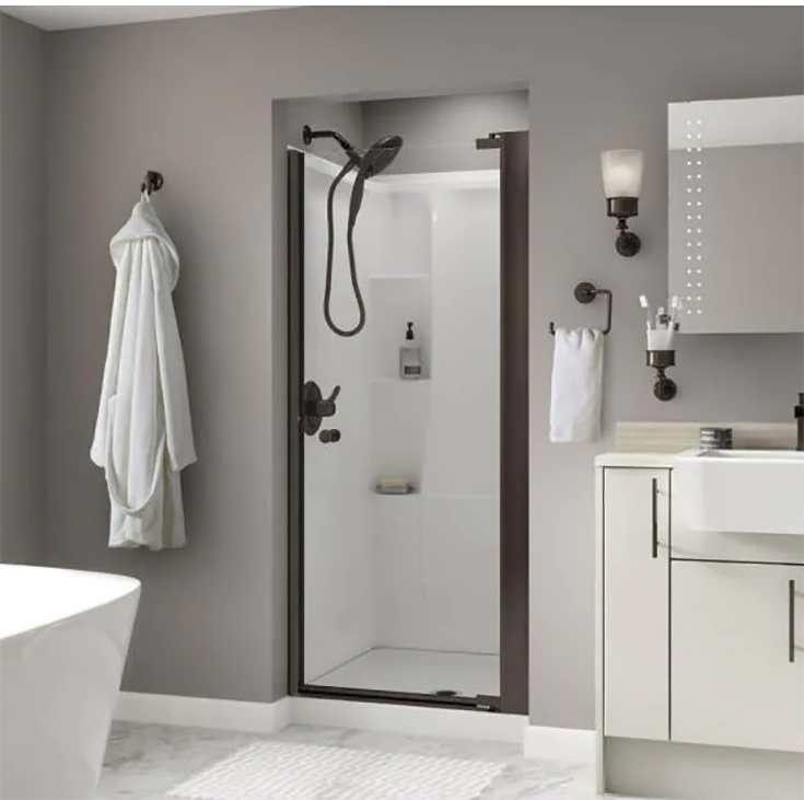 Reason 1 small - budget 64 inch high shower door credit www.homedepot.com | Innovate Building Solutions #SmallBudget #Showerdoor #Glassdoorremodel