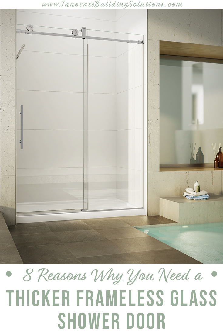 Option 4 Pros Cons Thicker Frameless Glass Shower Doors Innovate Building Solutions #ThickerShowerGlassDoors #ThinnerShowerGlassDoors #GlassShowerDoors