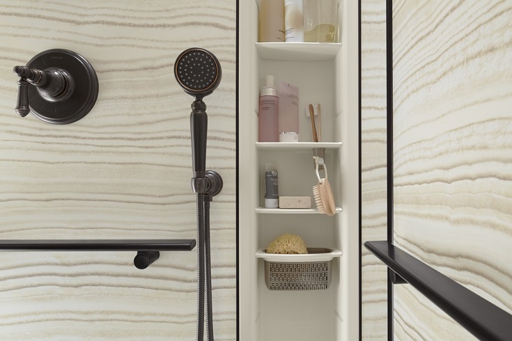 Product 8 kohler adjustable shower niche shelving | Innovate Building Solutions #ShowerNiche #ShowerAccessories #ShowerStorage
