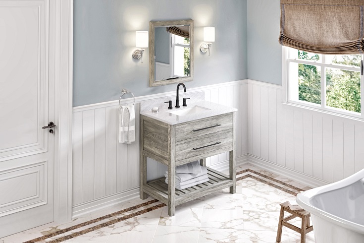 Idea 2 complete bath vanity with cabinet top bowl Innovate Building Solutions #BathroomVanity #BathroomSink #BathroomCabinet
