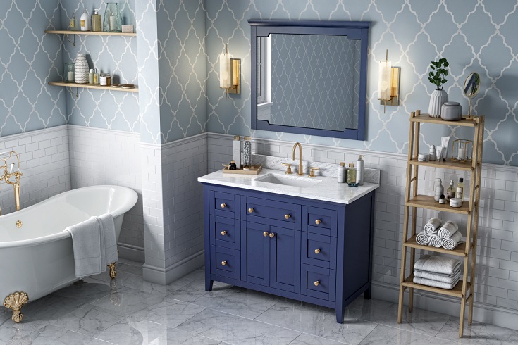 Idea 9 48 inch Cade bathroom vanity Innovate Building Solutions #BathroomVanity #BathroomMirror #BathroomCabinets