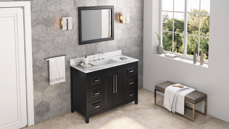 Mistake 5 undermount sink in a well built bath vanity cabinet | Innovate Building Solutions #UndermountSink #BathVanityCabinet #VanityCabinet